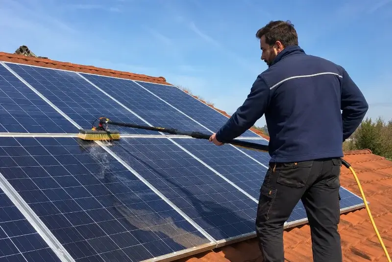 Nettoyage et entretien de panneaux solaires à Montagnat